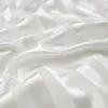 Satin Spannbetttuch 200x200 cm Beige-Weiß Bettlaken Produktbild-Vorschau 7