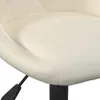 vidaXL Tabouret de bar 2 pcs. velours crème - Tabouret de Voir les images du produit 9