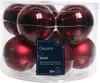 Christbaumkugeln 10er Set einfarbig weinrot 6 cm matt und Produktbild-Vorschau 2