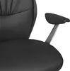 Chaise de bureau en cuir véritable noir Chaise de bureau Voir les images du produit 31