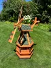 Gartenwindmühle WM 80, 80 cm hoch, grün, Holz, Ø 32 cm, Produktbild-Vorschau 1