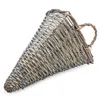 Rattan Wand Blumenampel konisch 32 x 25 cm natur mit Folie Produktbild-Vorschau 4