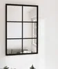 vidaXL Lustro ścienne czarne 60x40 cm metalowe Podgląd zdjęcia produktu 9