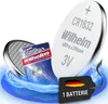 1 x CR1632 WILHELM Blister Lithium Knopfzelle 3V 140 mAh Produktbild-Vorschau 1
