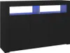 vidaXL Kredens z oświetleniem LED czarny 115,5x30x75 cm Podgląd zdjęcia produktu 1