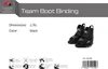 F2 Wakeboard Bindung Team Boot Bindung Wake L/XL Schwarz Produktbild-Vorschau 2