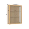 VR-Wohnideen sklenená skrinka v bukovej farbe (80x60x25 cm) Náhľad obrázku produktu 10
