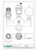 Technical drawing of a Caleffi Kesselsicherheitsgruppe. Anteprima dell’immagine prodotto