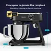 Fentic Robot pâtissier 1800W, Bol inox 7L, Pétrin pour pâte Voir les images du produit 9