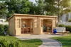 Alpholz Gartenhaus Maria Twin aus Holz in Naturbelassen mit Produktbild-Vorschau 6