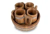 Lot de 4 chopes à bière en bois de chêne 500 ml avec Voir les images du produit 3