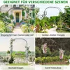 COSTWAY Rose arch metal, 240x153x40cm, záhradný oblúk na Náhľad obrázku produktu 6