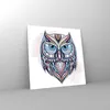 Bilder auf glas - Owl aztekische Tierwelt Grafik - 40x40cm Produktbild-Vorschau 4