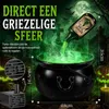 Halloween Decoratie XXL Heksenketel met Rookmachine - Productafbeelding-voorbeeld 2