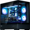 ATX Semitower Gehäuse Schwarz mit 3x A-RGB Lüftern, USB-C, Produktbild-Vorschau 2