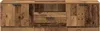 A front view of a wooden TV stand with a rustic, reclaimed wood appearance. Náhled obrázku produktu