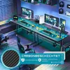 Five Stars® Gaming Schreibtisch - Computertisch - 100x50x75 Produktbild-Vorschau 2