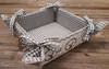 Corbeille à pain en tissu RESI Gris, à carreaux avec Voir les images du produit 1
