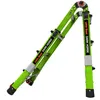 A green, multi-functional, telescoping ladder is shown against a white background. Podgląd zdjęcia produktu