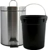 MSV kleiner Treteimer fur Bad/Toilette - silber glanzend - Produktbild-Vorschau 7