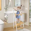 Kinder Lernturm aus Bambus klappbar Tritthocker 88*45*45cm Produktbild-Vorschau 3