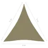 vidaXL Tenda da sole in tessuto Oxford triangolare 4x5x5 m Anteprima dell’immagine prodotto 12