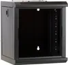 A black server rack cabinet with a glass door is shown against a light gray background. Voir les images du produit