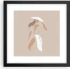 Gerahmtes Poster - Schwarzer Rahmen - Minimalismus Frau Produktbild-Vorschau 1