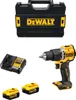 A DeWalt cordless impact drill set including the drill, two batteries, a charger, and a storage case, all laid out on a white background. Anteprima dell’immagine prodotto