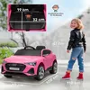 HOMCOM Elektro Kinderauto 12V Elektrofahrzeug Audi E-tron Produktbild-Vorschau 3