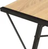 vidaXL Bureau met plank, zwart en eikenhout, 116x50x93 cm Productafbeelding-voorbeeld 5
