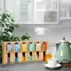 Relaxdays Teebeutelspender, 6 Fächer, Teebeutel Produktbild-Vorschau 2