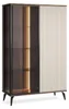 Vitrinekast YUKO, 103 cm, notenhout Kashmir, Productafbeelding-voorbeeld 3