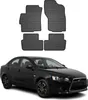2007-2016 Mitsubishi Lancer Fußmatten Gummi Schwarz 4 tlg Produktbild-Vorschau 1