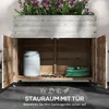 Outsunny Hochbeet aus Holz, Frühbeet mit Schrankfach, Produktbild-Vorschau 5