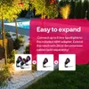 Outdoor garden lighting setup with spotlights near a pool and plants. Produktbild-Vorschau