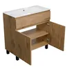 Waschbeckenunterschrank Badmöbel Sink Holz Badschrank Gäste Produktbild-Vorschau 7