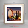 Gerahmtes Poster - Rahmen in heller Eiche - Wein Weinberg Produktbild-Vorschau 5