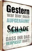 vianmo Holzschild 30x20 cm Gestern war hier noch aufgeräumt Produktbild-Vorschau 1