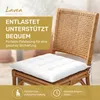 Lavea® Sitzkissen 40x40 cm, 4er Set, Weiß - mit Produktbild-Vorschau 8