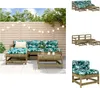 vidaXL 5-tlg. Garten-Lounge-Set mit Kissen Imprägniertes Produktbild-Vorschau 1