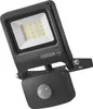 A black OSRAM floodlight with a motion sensor is shown against a white background. Produktbild-Vorschau