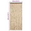 vidaXL Zasłona przeciw owadom beżowa 90x200 cm szenilowa Podgląd zdjęcia produktu 7