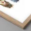 Gerahmtes Poster - Rahmen in heller Eiche - Feder Vogel Produktbild-Vorschau 2