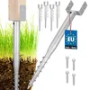 KOTARBAU® Lot de 4 supports de poteau à visser, dimensions Voir les images du produit 1