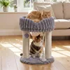 COSTWAY Katzenbaum en peluche, griffoir avec plateforme de Voir les images du produit 2