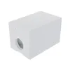 A white, rectangular, insulated cat house with a circular opening on one side, shown from a slightly elevated angle against a white background. Náhled obrázku produktu