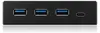 IB-HUB1418-i3 (schwarz, 3x USB 3.0 Type-A, 1x USB Type-C) Produktbild-Vorschau 2