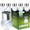 LUMILED 6x Set Solar Kristallglas Hängende LED Kugeln IP44 Produktbild-Vorschau 2