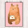 Mr. & Mrs. Panda Bild Bär Liebesbrief DIN A2 - Rot Pastell Produktbild-Vorschau 2